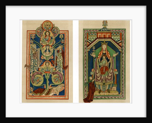 Tree of Jesse and Virgin and Child enthroned by Anonymous