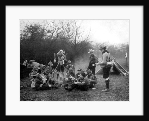Boy scouts camping by Anonymous