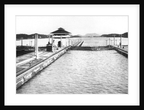 A lock on the Panama Canal, Panama by Anonymous