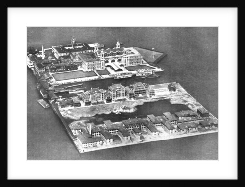 Aerial view of Ellis Island Immigration Station, New York, USA by Anonymous