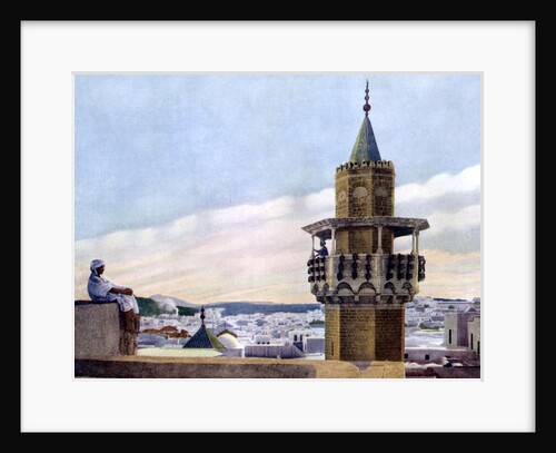 The Muezzin in his Minaret calling the Faithful to Prayer by Anonymous