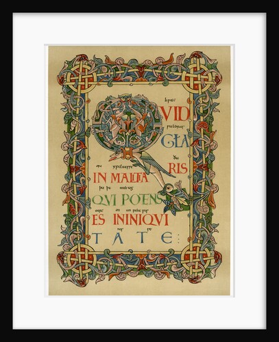 Illuminated initial 'Q' by Anonymous