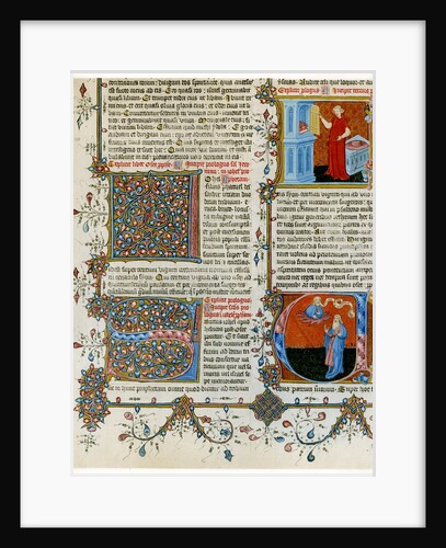 Illuminated initial letters with scenes from the life of St Jerome by Anonymous