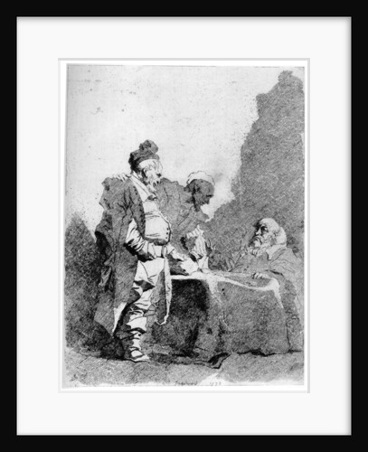 Les Traitants by Jean-Honore Fragonard