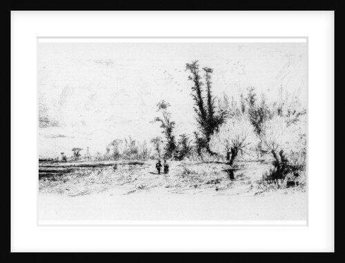 Saulaie des Environs de Paris by Paul Huet