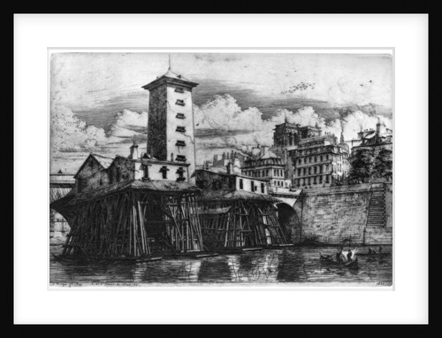 La Pompe Notre-Dame by Charles Meryon