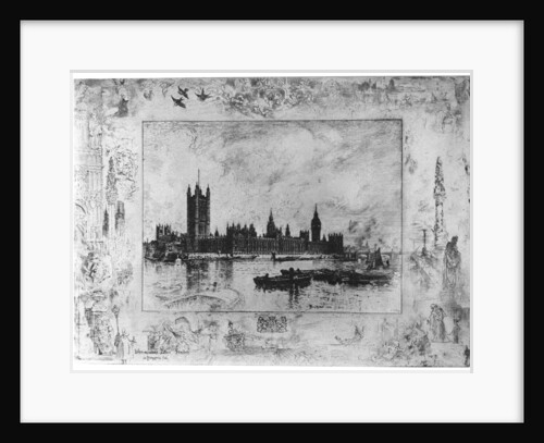 Westminster Palace by Felix Hilaire Buhot
