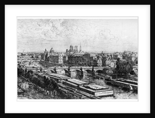 Paris Pris du Louvre by Maxime Lalanne