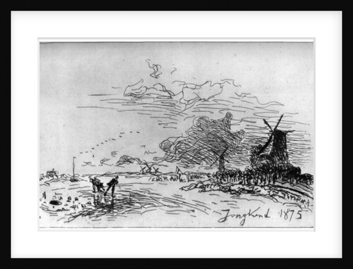 Canal pres Rotterdam by Johan Barthold Jongkind