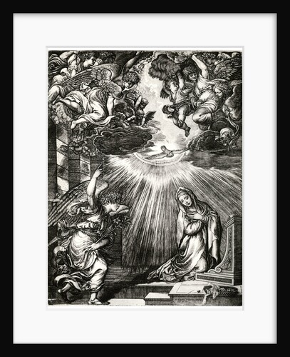 Annunciation by Giovanni Jacopo Caraglio