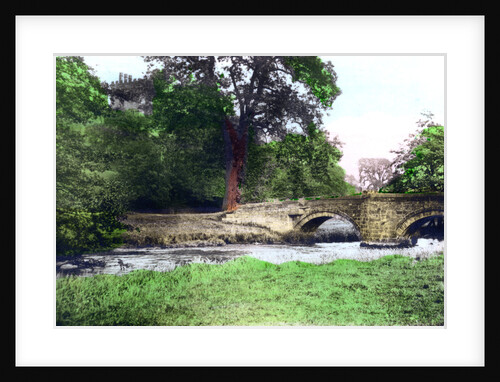 Bridge at Haddon Hall stately home, Derbyshire by Cavenders Ltd