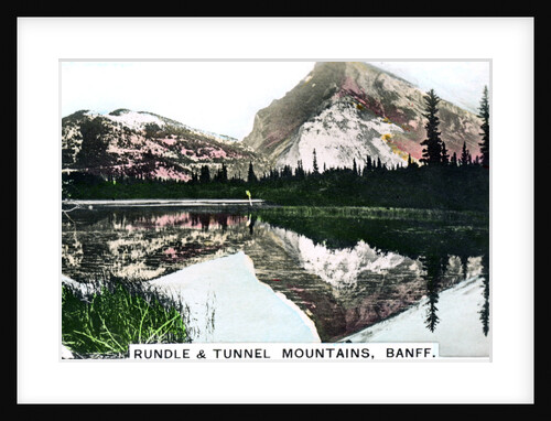 Mounts Rundle and Tunnel, Banff, Alberta, Canada by Cavenders Ltd