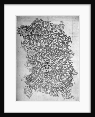 'Trent' pattern printed linen by William Morris