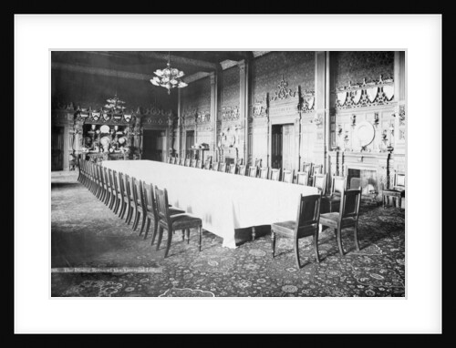The dining room, Viceregal Lodge, India by Anonymous