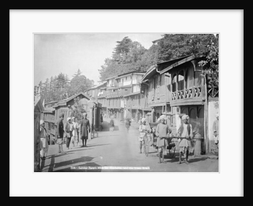Lakkar Bazaar, with the Hindustan and the Tibet road, Simla, India by Anonymous