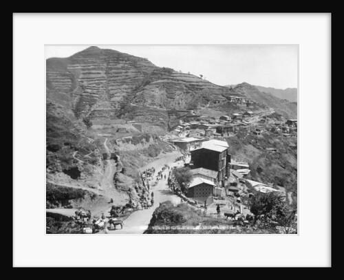 Sinauli village, with the Hindustan and the Tibet roads, Simla, India by Anonymous