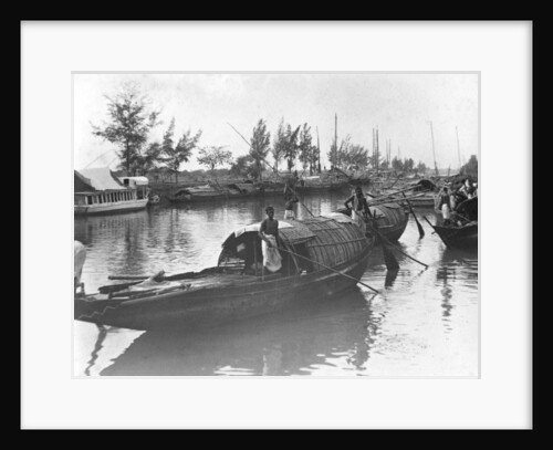 Boats, Alipore, India by FL Peters
