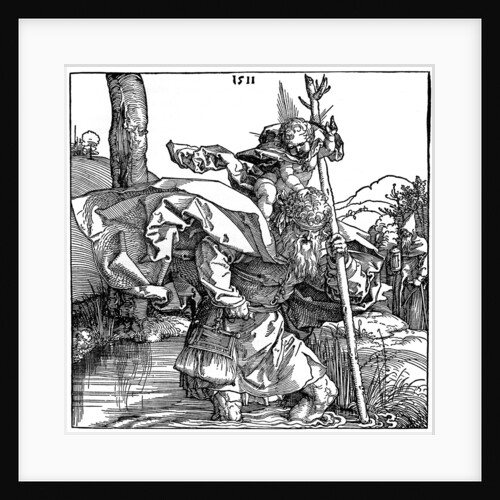 St Christopher carrying the Infant Christ by Albrecht Dürer