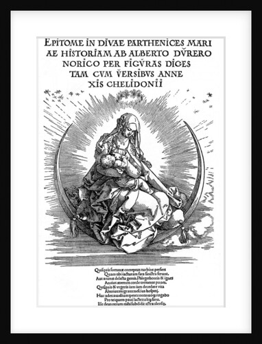 Madonna as Nursing Mother and Divine Being by Albrecht Dürer