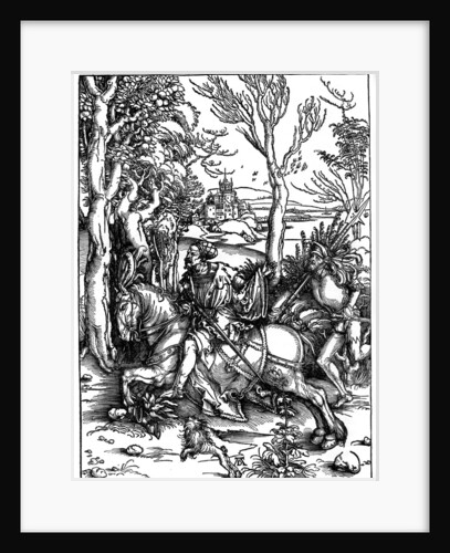 The Knight and the Landsknecht (Soldier Servant)' by Albrecht Dürer