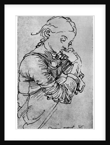 My Agnes, Durer's wife depicted as a girl by Albrecht Dürer