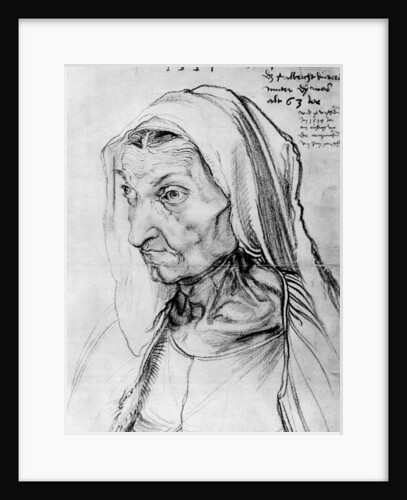 Portrait of the artist's mother by Albrecht Dürer