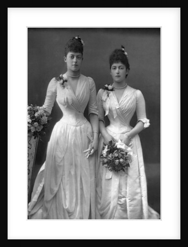 The Princesses Victoria (1868-1935) and Maud (1869-1938) of Wales by W&D Downey