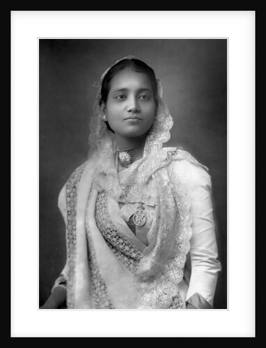 The Maharani of Koch Bihar, West Bengal, India by W&D Downey