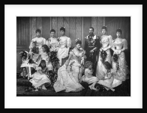 The Duke and Duchess of York and bridesmaids by W&D Downey