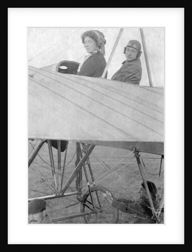Mr G Hemel with passenger, Hendon, London by Anonymous