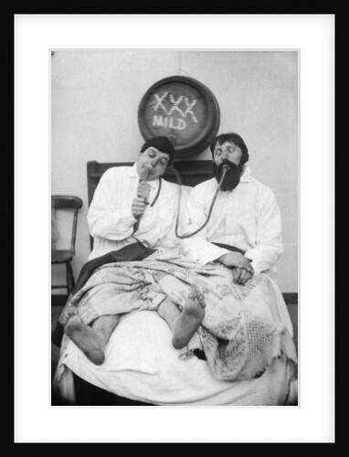 Two drunken men in a bed by Anonymous