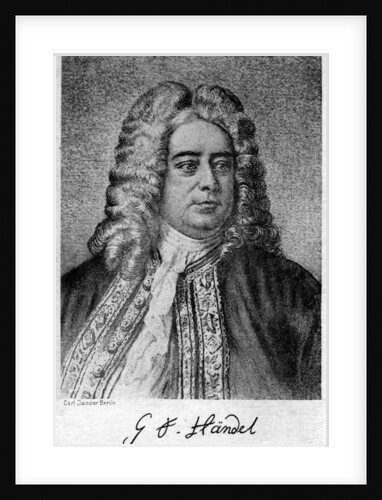 George Frideric Handel (1685-1759), German-born British composer by Carl Jander