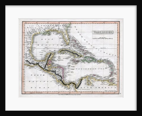 A map of the West Indies by C Smith