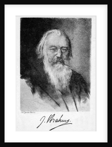 Johannes Brahms (1833-1897), German composer by Carl Jander