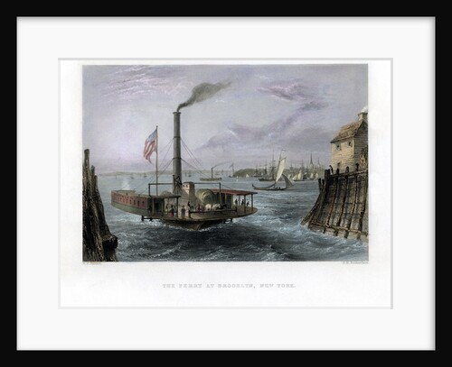 The Ferry at Brooklyn, New York, USA by George Richardson