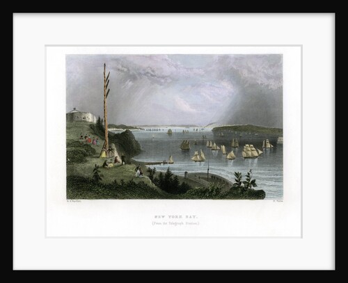 New York Bay as seen from the Telegraph Station, USA by R Wallis