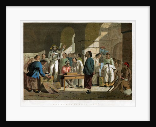 Sale of English Goods, Canton by Anonymous