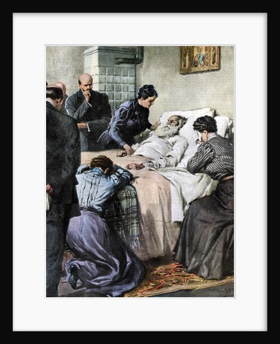 The death of Leo Tolstoy, Russian author and philosopher by Anonymous