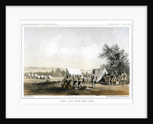 Council with White Man's Horse by John Mix Stanley