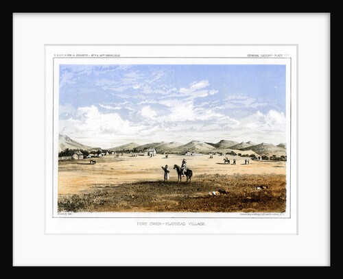 Fort Owen, Flathead Village, USA by John Mix Stanley