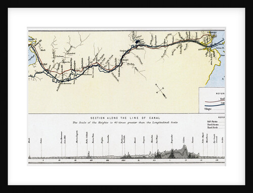 Plan of the Panama Canal by William Mackenzie
