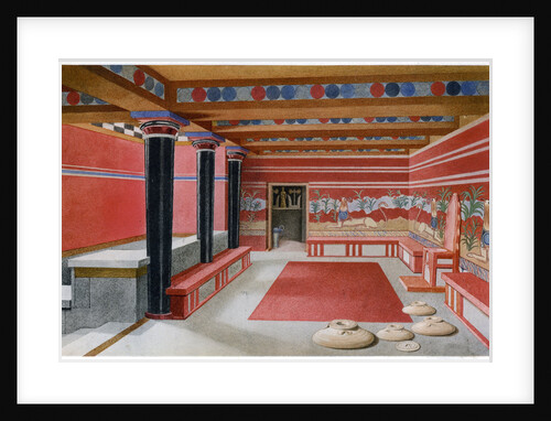King Minos's throne room, Knossos, Crete by Anonymous