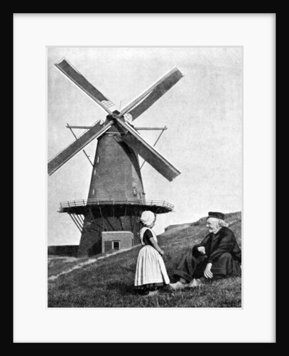 Traditional Dutch scene with windmill, Holland by Donald McLeish