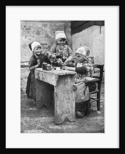 Children in traditional dress, Marken, Holland by Donald McLeish