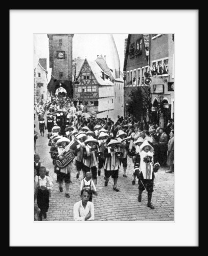 Festival in the medieval old town, Rothenburg ob der Tauber, Bavaria, Germany by Anonymous