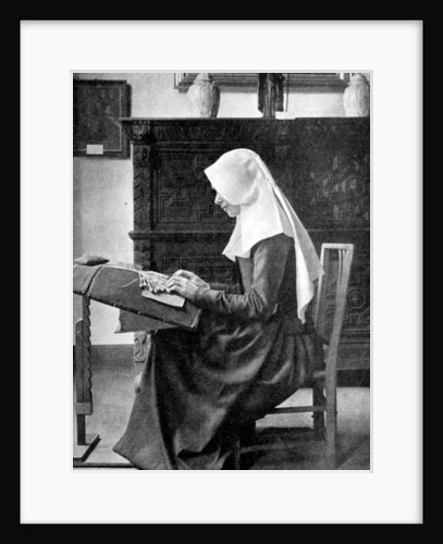 Nun making lace, Bruges, Belgium by Donald McLeish