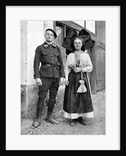 Couple in traditional dress, Alsace-Lorraine, Rhine by Donald McLeish