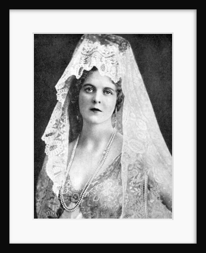 Woman wearing a lace mantilla, Andalusia, Spain by Fox