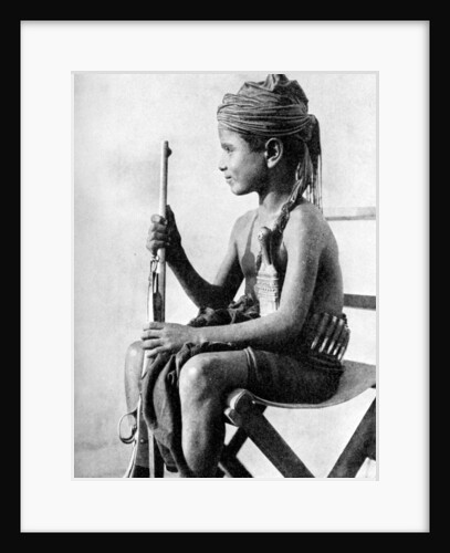 Boy with a gun, Aden Protectorate, Arabia by Fox