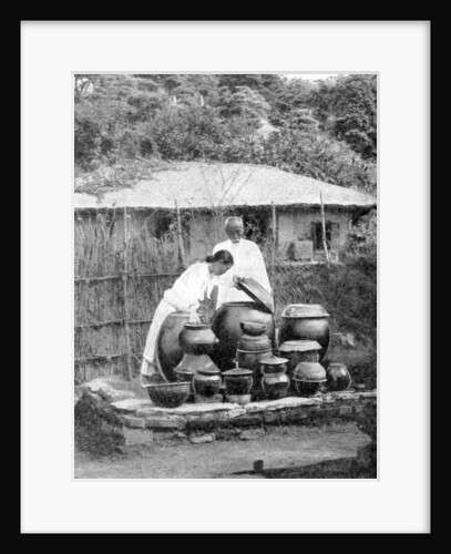 White-robed inhabitants of Korea by Wide World Photos
